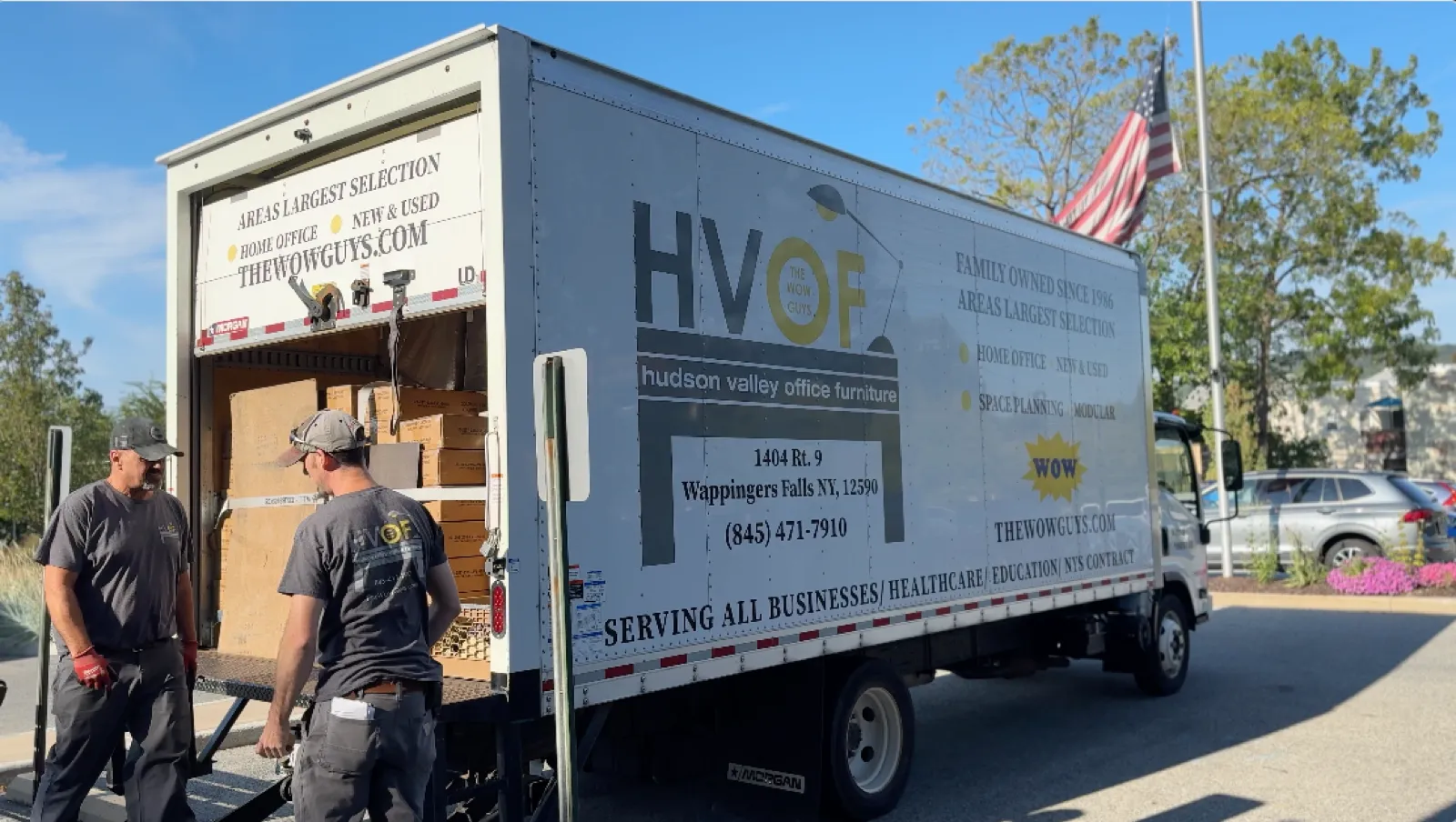 Hudson Valley Office Furniture delivery truck