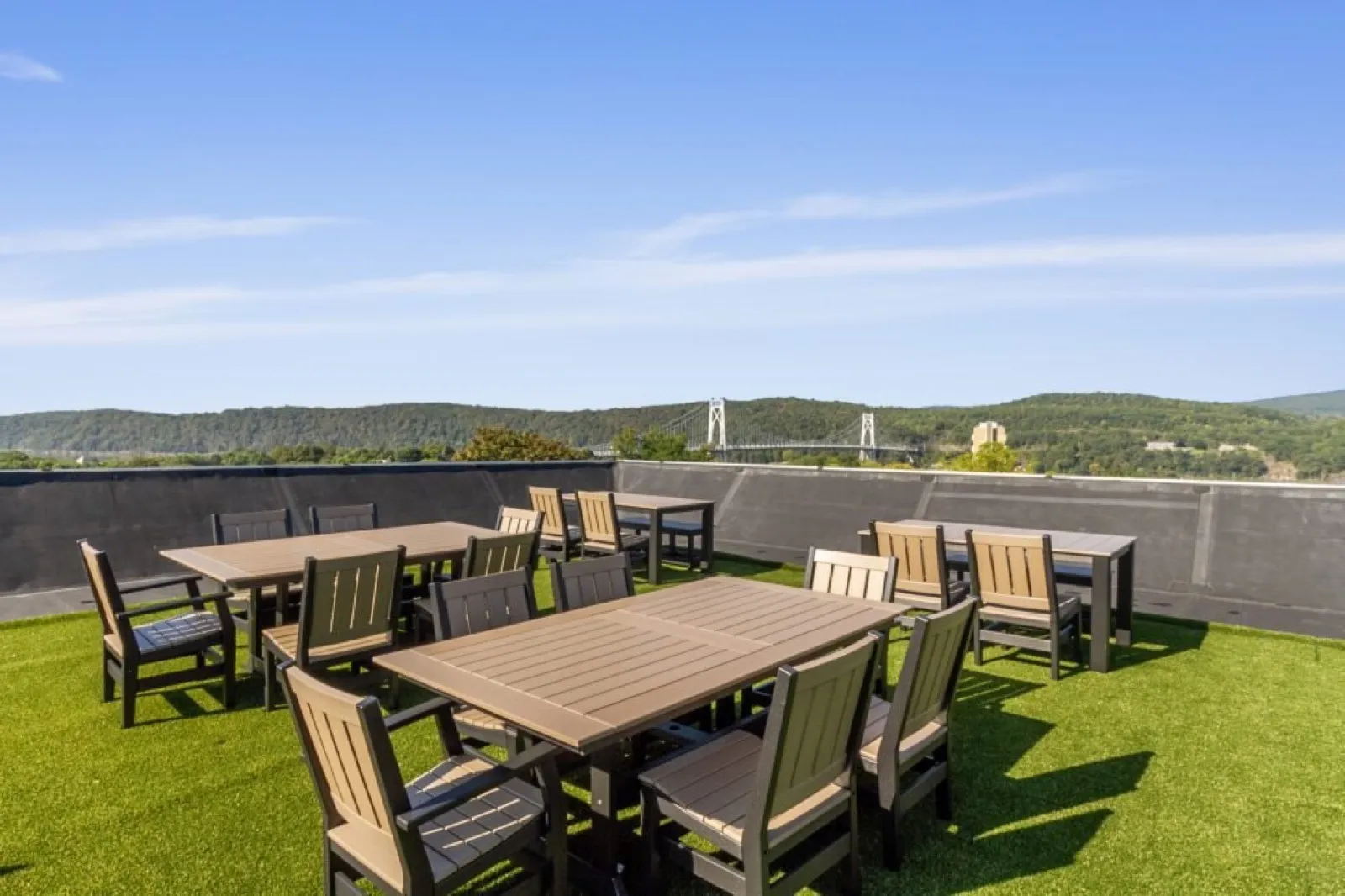 Rooftop outdoor furniture at Marshall + Sterling