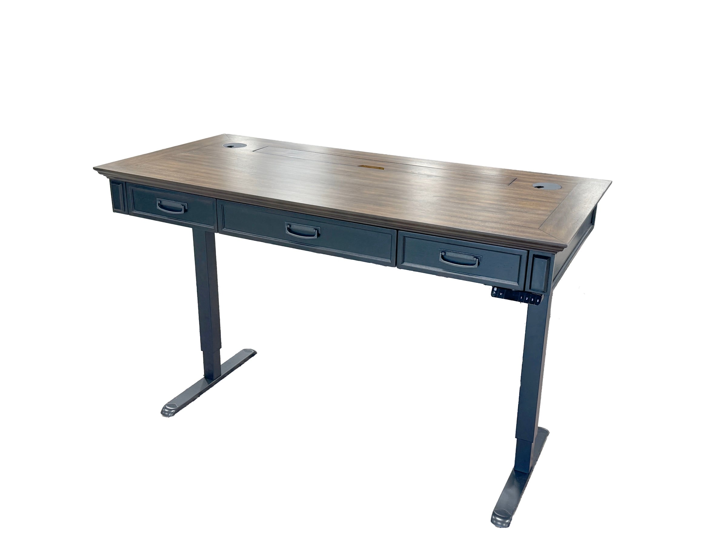 The height-adjustable desk we are giving away