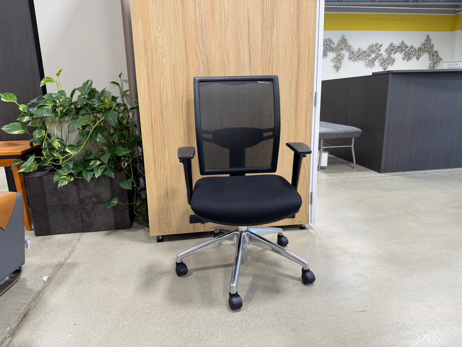Black Mesh Task Chairs