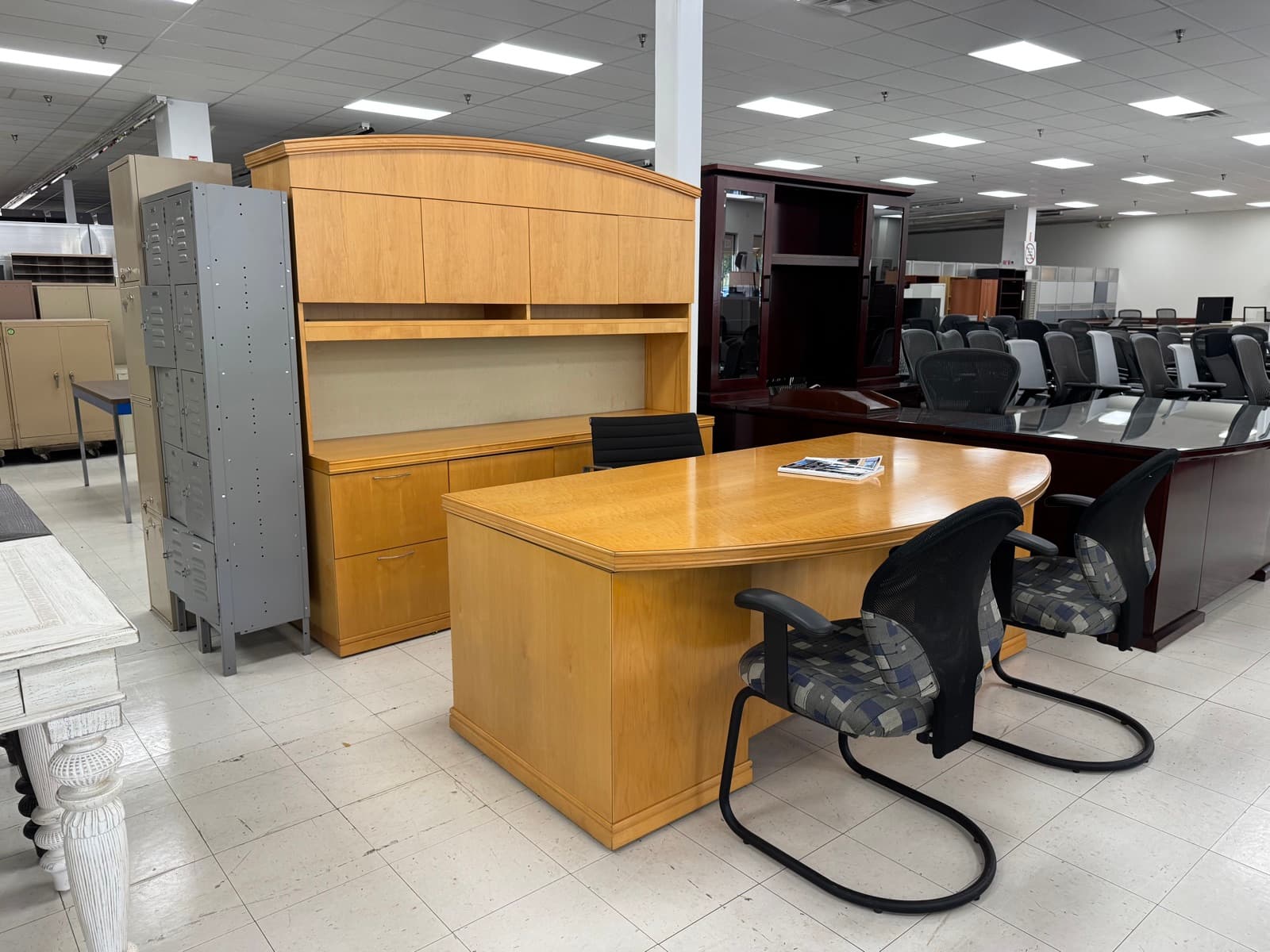 Maple Executive Desk Suite