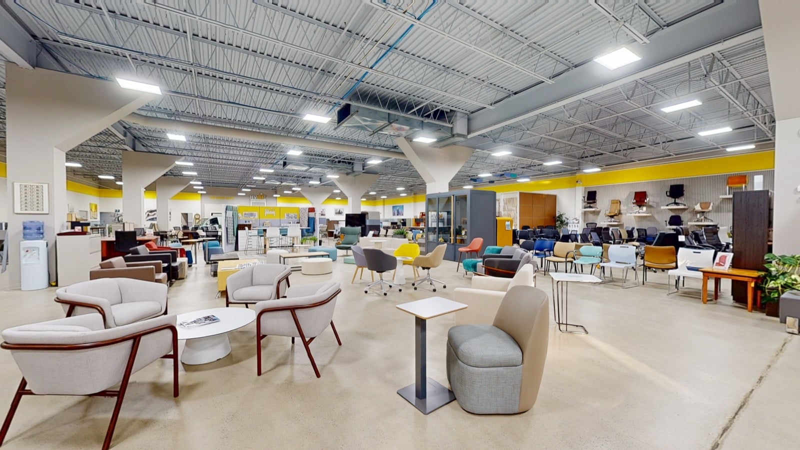 Inside the Hudson Valley Office Furniture showroom in Wappingers Falls